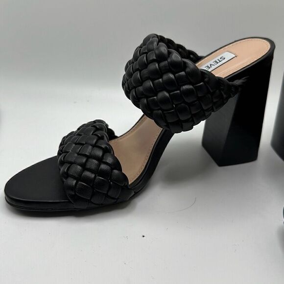 Steve Madden Women's Tielo Heeled Sandal 7.5 BLACK - Picture 7 of 7